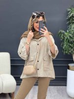 مانتو آستین پاگن هیوا کد 4816 - تصویر 8