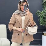 مانتو چهار دکمه دو جیب ایوا کد 4860