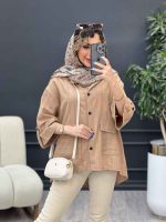 مانتو آستین پاگن هیوا کد 4816 - تصویر 6