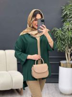 مانتو دکمه مخفی بغل چاک کد 4848 - تصویر 11