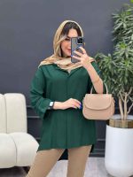 مانتو دکمه مخفی بغل چاک کد 4848 - تصویر 23