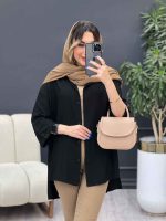 مانتو دکمه مخفی بغل چاک کد 4848 - تصویر 10