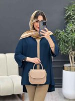 مانتو دکمه مخفی بغل چاک کد 4848 - تصویر 22