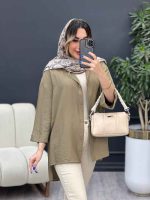 مانتو دکمه مخفی بغل چاک کد 4848 - تصویر 25