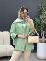 مانتو دکمه مخفی بغل چاک کد 4848 - تصویر 6