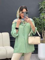 مانتو دکمه مخفی بغل چاک کد 4848 - تصویر 26