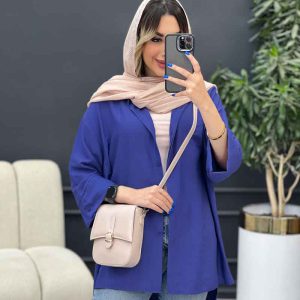 مانتو دکمه مخفی بغل چاک کد 4848
