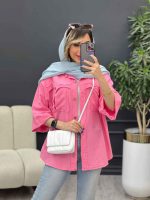 مانتو جیب پیله ریش دار کد 4850 - تصویر 13