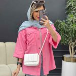 مانتو جیب پیله ریش دار کد 4850