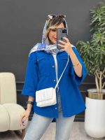مانتو جیب پیله ریش دار کد 4850 - تصویر 7