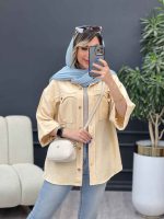 مانتو جیب پیله ریش دار کد 4850 - تصویر 24