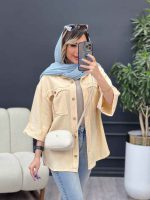 مانتو جیب پیله ریش دار کد 4850 - تصویر 8