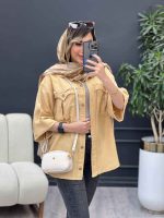 مانتو جیب پیله ریش دار کد 4850 - تصویر 21