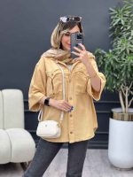 مانتو جیب پیله ریش دار کد 4850 - تصویر 6