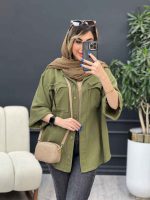 مانتو جیب پیله ریش دار کد 4850 - تصویر 19