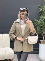 مانتو دو دکمه ثمین کد 4868 - تصویر 21