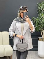 مانتو دو دکمه ثمین کد 4868 - تصویر 15