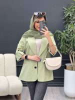 مانتو دو دکمه ثمین کد 4868 - تصویر 22