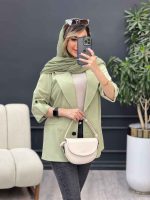 مانتو دو دکمه ثمین کد 4868 - تصویر 20