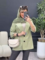 مانتو دو دکمه ثمین کد 4868 - تصویر 6