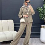 ست مانتو و شلوار افرا کد 4859