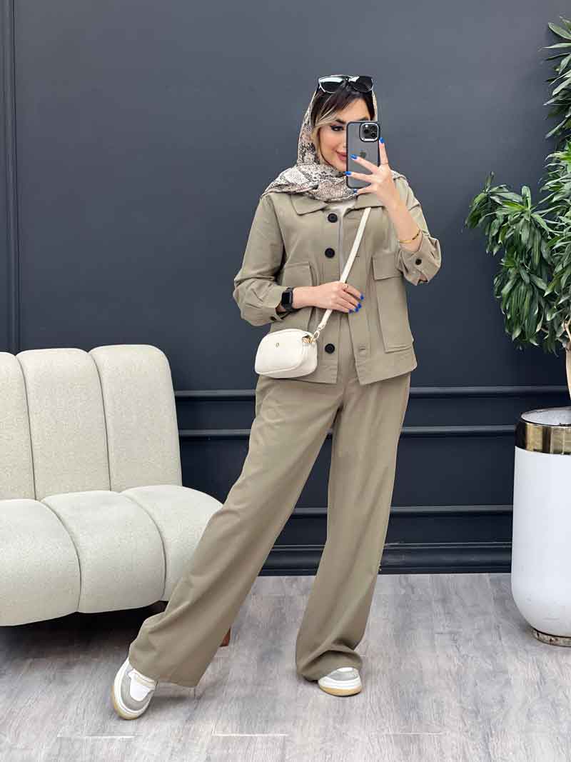 ست مانتو و شلوار افرا کد 4859 ست مانتو و شلوار افرا کد 4859