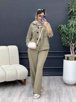 ست مانتو و شلوار افرا کد 4859 - تصویر 15