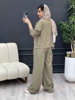 ست مانتو و شلوار افرا کد 4859 - تصویر 7