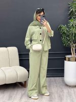 ست مانتو و شلوار افرا کد 4859 - تصویر 23