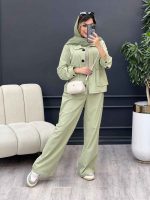 ست مانتو و شلوار افرا کد 4859 - تصویر 19