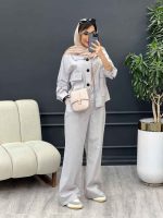ست مانتو و شلوار افرا کد 4859 - تصویر 24