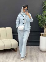 ست مانتو و شلوار افرا کد 4859 - تصویر 12