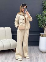 ست مانتو و شلوار افرا کد 4859 - تصویر 17