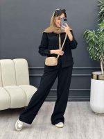 ست مانتو و شلوار افرا کد 4859 - تصویر 10