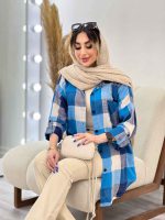 مانتو چهارخونه تک جیب هیما کد 4838 - تصویر 6