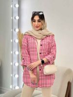 مانتو چهارخونه تک جیب هیما کد 4838 - تصویر 5