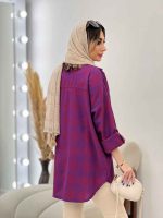 مانتو چهارخونه تک جیب کد 4890 - تصویر 27