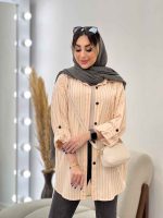 مانتو چهارخونه تک جیب هیما کد 4838 - تصویر 3