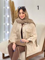 مانتو دوخت دار دو جیب پاکتی کد 4852 - تصویر 14