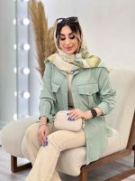 مانتو دو جیب پیله رزا کد 4874 - تصویر 20
