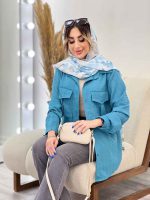 مانتو دو جیب پیله رزا کد 4874 - تصویر 12