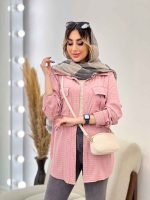 مانتو دو جیب پیله رزا کد 4874 - تصویر 9