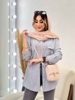 مانتو دو جیب پیله رزا کد 4874 - تصویر 15
