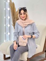 مانتو دو جیب پیله رزا کد 4874 - تصویر 24