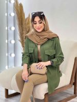 مانتو دو جیب پیله رزا کد 4874 - تصویر 18