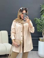 مانتو دو جیب پایین هلال آلاله کد 4873 - تصویر 6