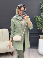 مانتو دو جیب پایین هلال آلاله کد 4873 - تصویر 2