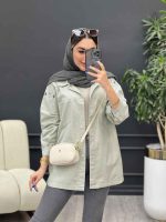 مانتو دو جیب سر شانه گلدوزی کد 4867 - تصویر 18