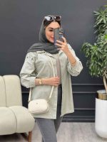 مانتو دو جیب سر شانه گلدوزی کد 4867 - تصویر 15