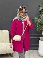 مانتو سر جیب دکمه نهال کد 4876 - تصویر 8